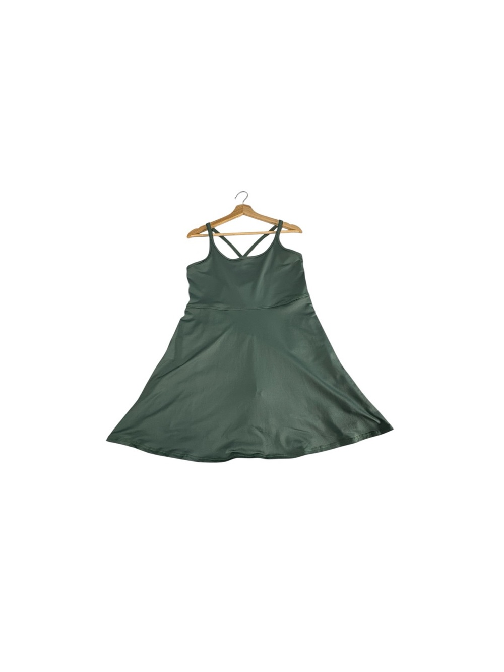 Z by Zella Outscore 2.0 Active Dress Green Built In Shorts Tennis Pickleball L